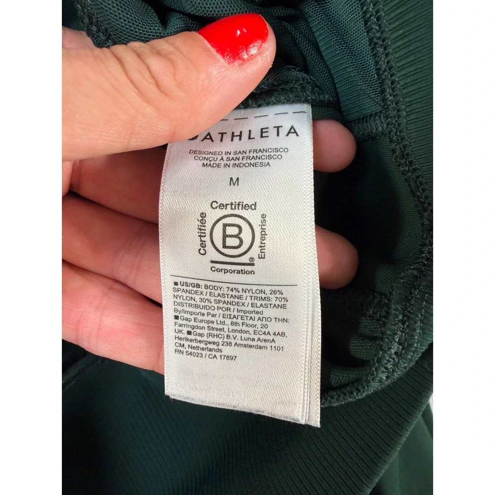 Athleta Venice Jogger Pants Dark Green Women Medium Activewear